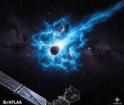 星際彗星3I/ATLAS繞日爆奇異藍光亮度驚人| 太陽| 探測器| NASA | 大紀元