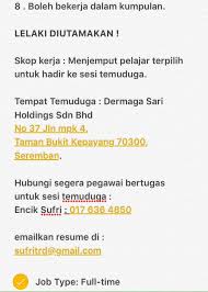Kerja kosong, kerja kosong kerajaan, kerja kosong kedah, kerja kosong klang, kerja kosong selangor, kerja kosong senawang, kerja kosong putrajaya universiti putra malaysia (upm) • kerja kosong kerajaan via kerjaya.co. Kylieeeee On Twitter Kerja Kosong Seremban Lelaki Dialu Alukan Ohkerjakosong4u Twt Penganggur Oh Kerjakosong Maukerjamy Twt Kerja Kerjakosongkini Https T Co Zkxiv5pxau