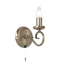 Candle wall sconce gold brass toilet. Endon Trafford Candle Wall Light 180 1an 180 1an