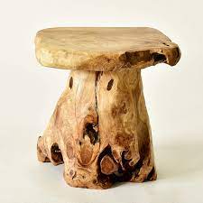 A great item to help reach those top shelves in the kitchen or to boost a child's reach. 14 Inch Live Edge Organic Cedar Stump Stool Mushroom Stool Wellandstore