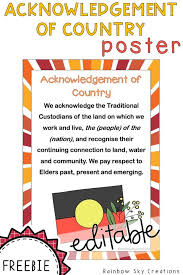 Acknowledgement Of Country Poster Indigenous Australia Indigenous Education Aboriginal Education Naidoc Week
