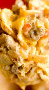 Cheesy Sour Cream Hamburger Hotdish Hotdish Recipes Hamburger Hotdish Beef Casserole Recipes