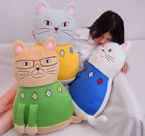Shop japanese cat plush pillow Top Sellers CUTE JAPANESE STYLE Cat Plushie  Pillow For Girls Soft And Cuddly