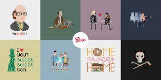 Smooth, highly spun yarns are best for showing off stitch patterns; Patchoo Pop Culture Cross Stitch Patterns On Behance