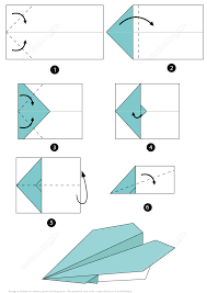 Plier les angles au centre. Instructions Pour Un Avion En Origami Modeles De Papercraft Imprimables Gratuits Origami Airplane Paper Airplanes Instructions Origami Paper Plane