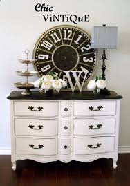 In particular, you are seeing a lot of french provincial furniture pieces painted in white. French Provincial Dresser Buffet White Black Painted Furniture Wedding Idea Black Painted Furniture French Provincial Furniture Painted Furniture