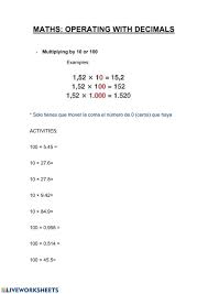 Mathematics is an important foundational skill for students, yet math anxiety is a very rea. Multiplication And Division With Decimals Worksheet