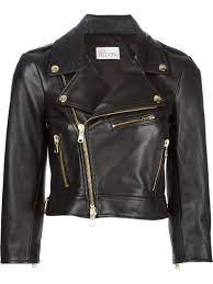 Red Valentino Biker Jacket Russo Capri Farfetch Com Jackets Biker Jacket Outerwear Jackets