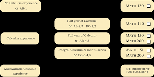 Placement Chart Mathematics Statistics