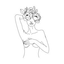 So, draw a line over one of either diagonal ribcage lines and then tweak them so they bow outwards and connect the top point with the shoulder curve when you look at athletic women, you'll notice that their hips are very narrow compared to the shoulder width, this is due to muscles building up and. 76 831 Best Line Art Body Images Stock Photos Vectors Adobe Stock
