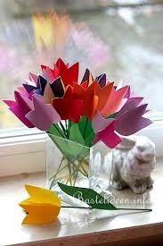 Mit 3 oder 4 jahren lassen sich bereits sehr viele verschiedene bastelideen mit. Fruhlingsbasteln Mit Kindern Tulpen Aus Papier