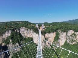 The latest in a series of long glass bridges suspended at terrifying heights. Gulp The World S Highest Longest Glass Bridge Opens In China Smart News Smithsonian Magazine