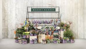 Marni Market Flower Pop Up Display Flower Cafe Flower Market Marni