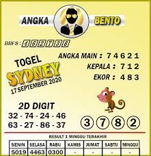 Prediksi Togel Sydney 17 September Tahun 2020 Bento Sydney 12 Januari
