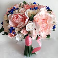 These are the prettiest peony wedding bouquets ever! Pink Peony Wedding Bouquet Handmade With Love Oriflowers