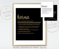 Funny Wall Art Definition Print Karma Print Karma Definition Print Bathroom Decor Toilet Poster Karma Poster Funny Definition Print Poster Definition Prints Kitchen Decor Wall Art Funny Wall Art