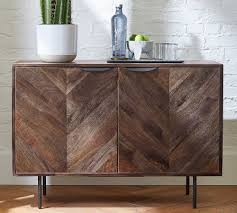 A lamp with a little more heft and a tall item to the other. Dayton 42 5 Sideboard Buffet Pottery Barn