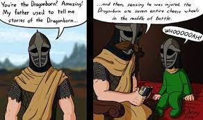 The Legends Say Even Talos Ate Cheese Wheels Skyrim Comic Skyrim Funny Skyrim Memes