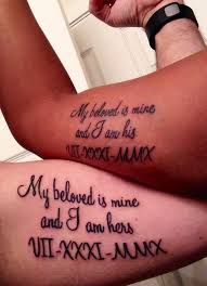 Matching tattoos are tattoos that one or two people have on their bodies that appear similar or match with each other. His And Hers Matching Tattoos Designs Ideas And Meaning Tattoos For You