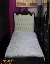 غرفة نوم 7 قطع خشب ماليزي لون بني غامق سرير بمقاس 2 2 متر