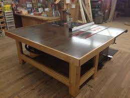 Torsion Box Out Feed Assembly Table Assembly Table Woodworking Table Saw Woodworking