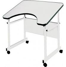 Adjustable Wheelchair Accessible Drafting Table Casters Rfx 3040dc Classroom Tables Table Casters Classroom Tables Drafting Table
