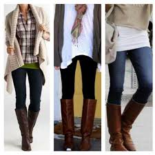 Two Tone Black And Brown Boots Outfit Outfits With Brown Boots Ropa Ropa De Vestir Mujer Ropa Casual