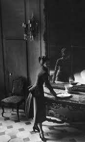 A Woman A Mirror And Dior Vintage Couture Vintage Fashion Vintage Dior