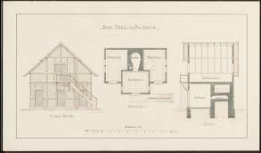 Dabei werden wände, die durch den schnitt durchtrennt werden, mit einer deutlichen linie gekennzeichnet. Aufriss Grundriss Und Schnitt Eines Bade Wasch Und Backhauses Der Arbeiterhauschen Fur Arbeiter Des Heidelberger Portl Detailseite Leo Bw