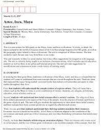 Aztec Inca Maya Core Knowledge Foundation Pages 1 46
