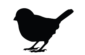 Sparrow Silhouette Vector Animal Silhouette Bird Silhouette Silhouette Vector