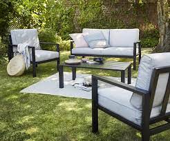 Disposant de nombreux atouts et d'un excellent rapport qualité/prix, il est plébiscité par la grande majorité de nos clients. Salon De Jardin Bas Blooma Jaz Aluminium Gris 4 Personnes Castorama