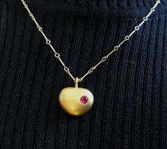 Love Actually Heart Necklace In Gold Filled Love Actually Heart Necklace Gold