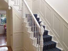 Victorian England Wall Stair Paneling Edwardian Hallway Wood Panel Walls