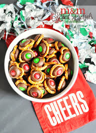 It's called a kitchen sink cookie because it has everything but the kitchen sink, — basically a bunch of random stuff same goes with the pretzels. M M Kissed Pretzels Pretzels Perfect For Holidays Parties