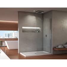 54 x 30 curbless shower | tub to shower unit 54 x 30 curbless shower is a tub conversion shower which is also barrier free. Fleurco Vsxs30 11 40 79 Station 29 30 W X 79 H Inch Walk In Shower Panel With 3 8 Inch Clear Glass Fleurco