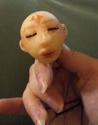 Making my first air dry clay doll