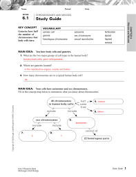 Meiosis can be divided into nine stages. 6 1 Study Guide Issaquah Connect