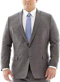Claiborne Black White Nailhead Suit Jacket Big Tall Big And Tall Suits Suit Jacket Suits