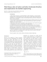 Find a spot outside or in a place where you can clean up easily, as the scales will go flying. Pdf Shell Decay Rates Of Native And Alien Freshwater Bivalves And Implications For Habitat Engineering