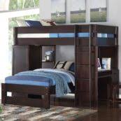 An alternative for readymade beds. Maxtrix Corner Bunk Bed With Stair Loft Addition White Natural And Chestnut Kids Furniture In Los Angeles