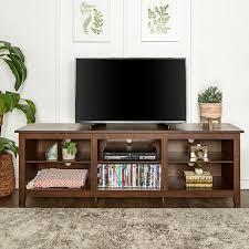 The top countries of supplier is china, from which the. Walker Edison Furniture Company Walker Edison 70 In Traditional Brown Mdf Tv Stand 70 In With Adjustable Shelves Hd70csptb The Home Depot