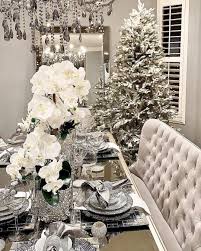 Z Gallerie On Instagram Entry For This Day Is Closed This Fab Design Is Our Inspo For Day 2 Of T White Christmas Decor Beautiful Dining Rooms Holiday Decor