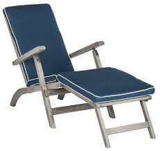 The traditional beach chair will add vibes of the early twentieth century to your garden, beach hut, pool area or even boat deck. Safavieh Palmdale Outdoor Modern Foldable Lounge Chair With Cushion Walmart Com Walmart Com