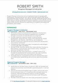 Foundations, grantmaking public charities, and other nonprofit organizations. Program Manager Resume Samples Qwikresume