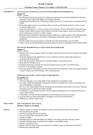 Your job description is the first touchpoint between your company and your new hire. Reporting Accounting Manager Resume Samples Velvet Jobs