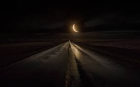 Hd Wallpaper Half Moon Nature Landscape Rain Highway Road Iowa Midnight Wallpaper Flare