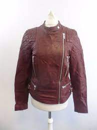 Jack Wills Habbick Leather Jacket Oxblood Size Uk 10 Rrp 298 Box46 41 Q Leather Jacket Jackets Fashion