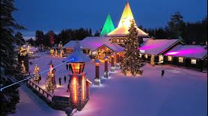 Santa claus village is located about 8 kilometres (5 mi) northeast of rovaniemi and about 2 kilometres (1.2 mi) from the rovaniemi airport. Santa Claus Village In Rovaniemi Finland Before Christmas Arctic Circle Home Of Father Christmas Youtube Rovaniemi Santa Claus Village Lapland Finland