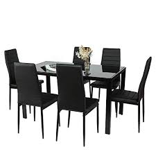 We did not find results for: Bahom 7 Piece Kitchen Dining Table Set For 6 Glass Table And Pu Leather Chairs Set Of 6 For Breakfast Black Pricepulse
